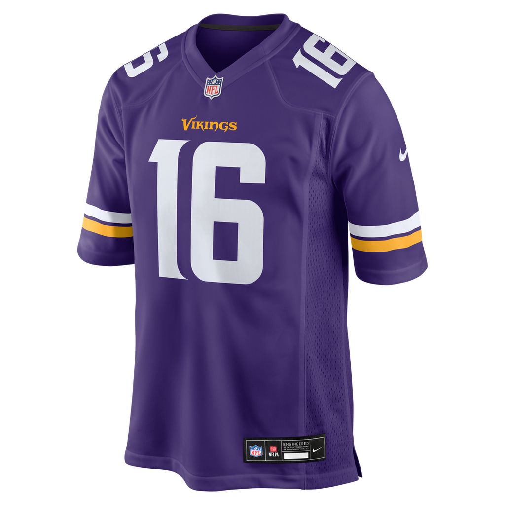 Minnesota Vikings Jaren Hall Nike Purple Game Jersey product image 2, provided for visual reference and product detail review