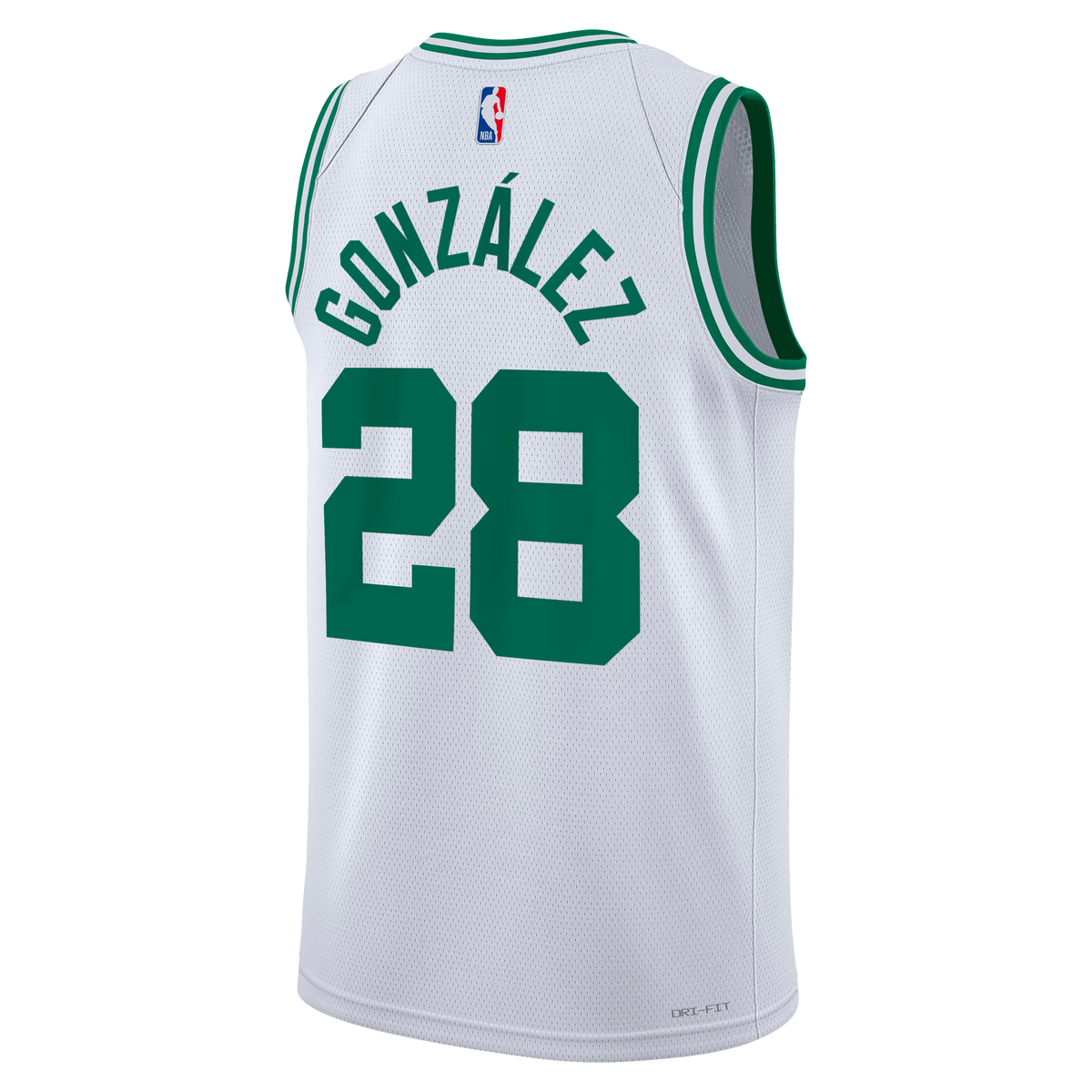 Boston Celtics Nike Association Edition Swingman Jersey - White - Hugo González - Unisex product image 4, provided for