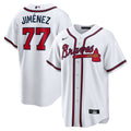 Atlanta Braves Joe Jiménez Nike White Home Replica Player Jersey product image 1, provided for visual reference and product