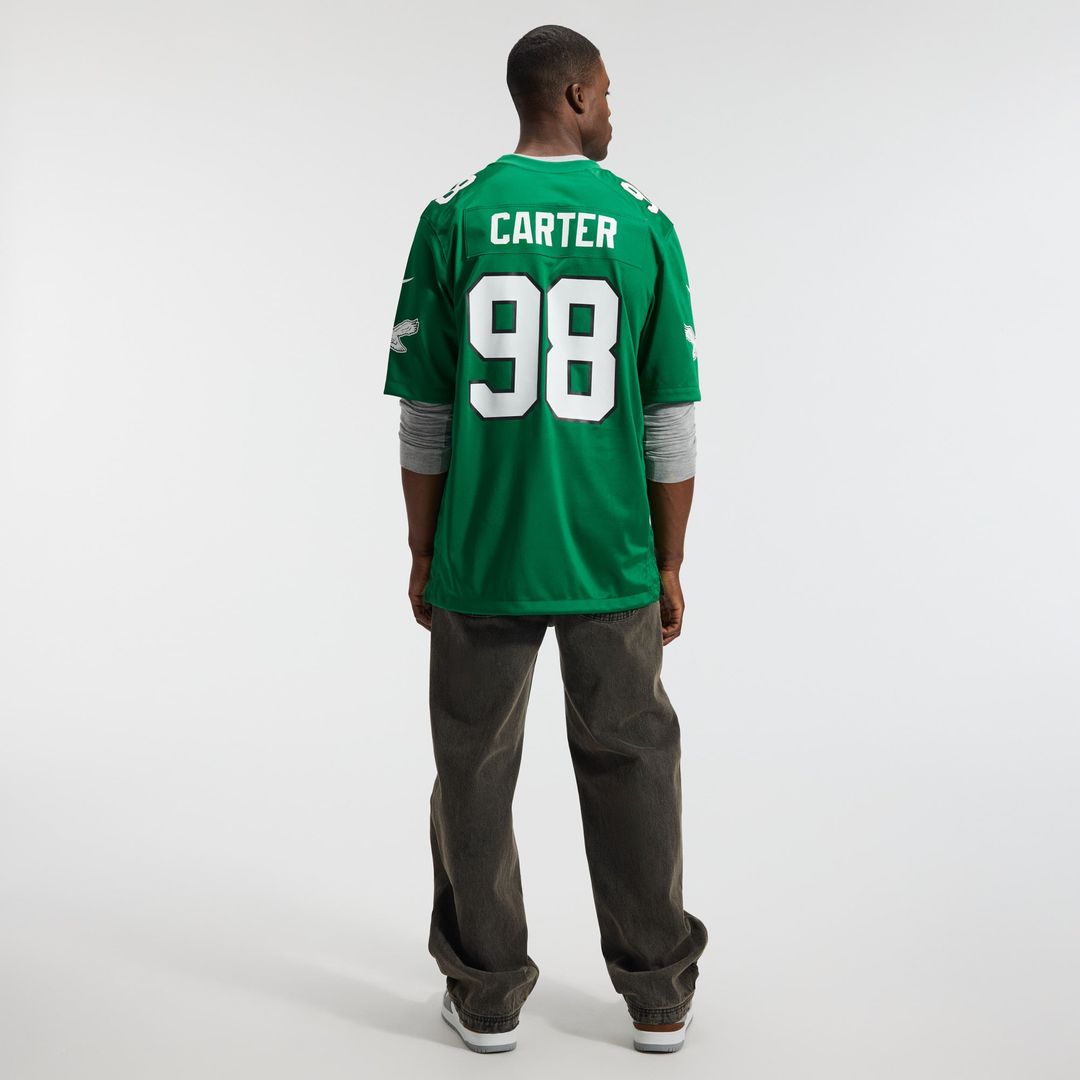 Philadelphia Eagles Jalen Carter Nike Midnight Green Team Game Jersey product image 11, provided for visual reference and