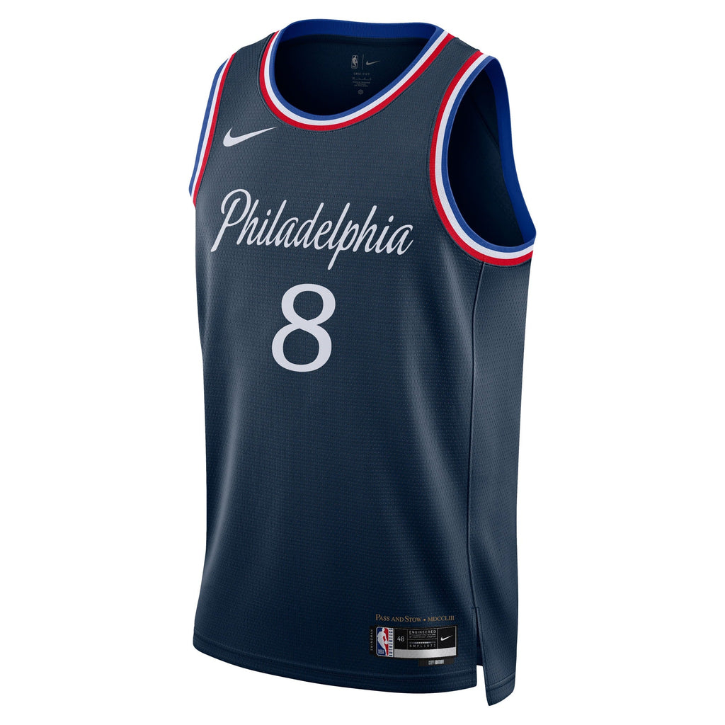 Philadelphia 76ers Nike 2025/26 City Edition Swingman Jersey - Navy - Paul George - Unisex product image 3, provided for