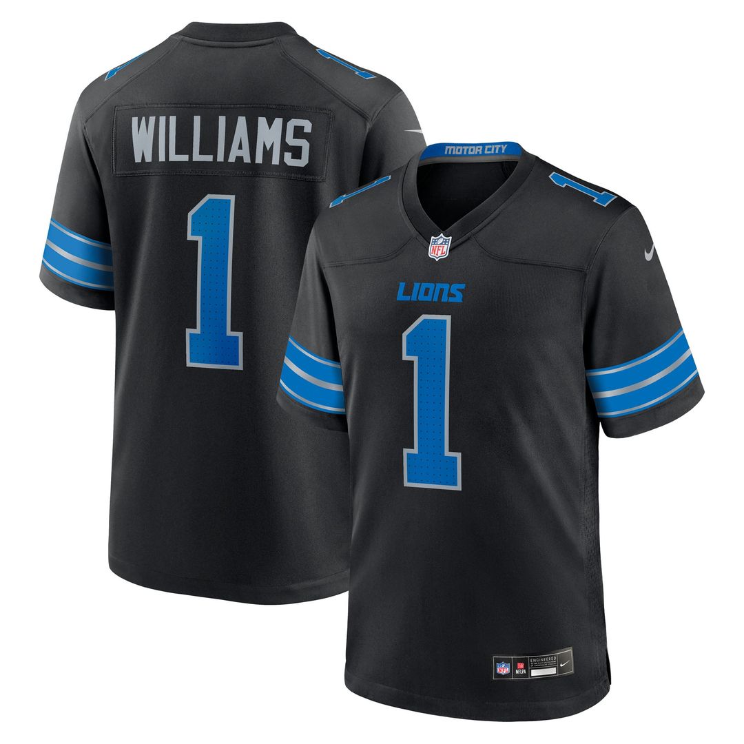 Detroit Lions Jameson Williams Nike Blue Game Player Jersey product image 11, provided for visual reference and product