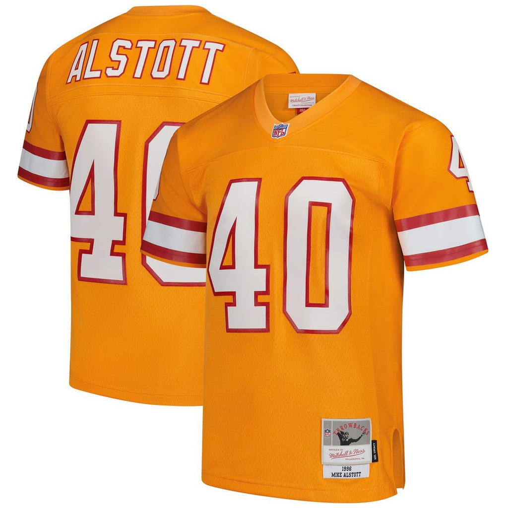 Tampa Bay Buccaneers Mike Alstott Mitchell & Ness Orange Legacy Replica Jersey product image 1, provided for visual