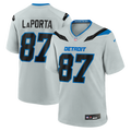 Detroit Lions Sam LaPorta Nike Silver 2026 Rivalries Collection Game Jersey product image 1, provided for visual reference