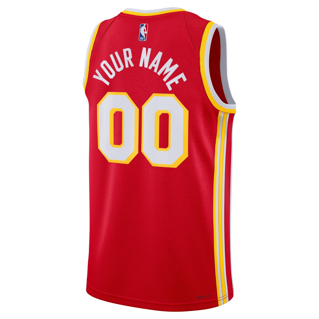 Atlanta Hawks Nike Icon Swingman Jersey - Custom - Unisex product image 3, provided for visual reference and product detail
