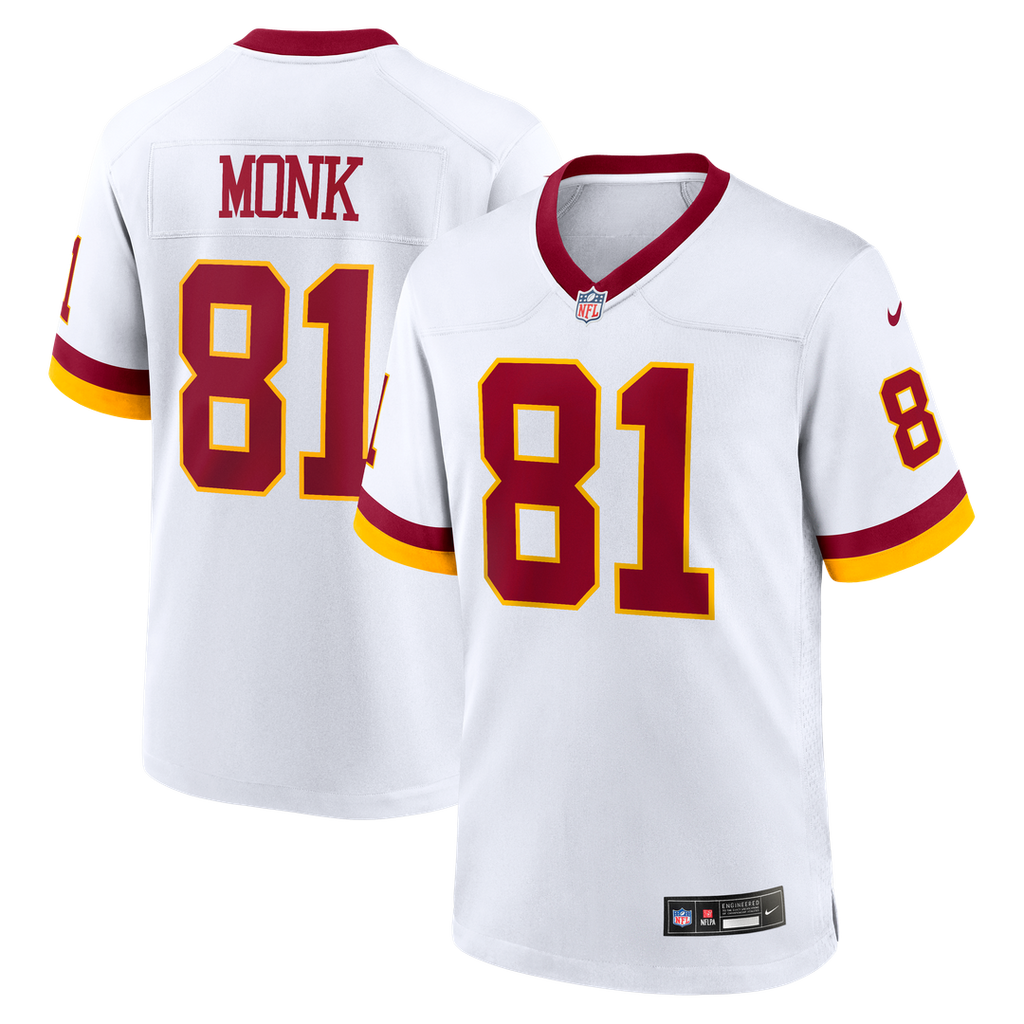 Washington Commanders Art Monk Nike White Alternate 2 Super Bowl Era Game Jersey product image 1, provided for visual
