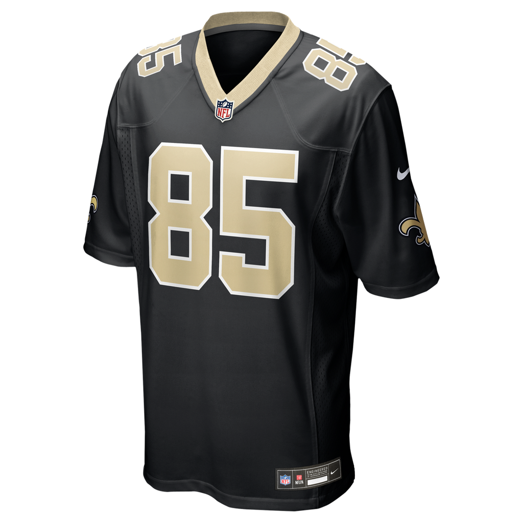 New Orleans Saints Jontre Kirklin Nike Black Team Game Jersey product image 2, provided for visual reference and product