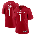 Arizona Cardinals Number 1 Dad Nike Cardinal Game Jersey product image 1, provided for visual reference and product detail