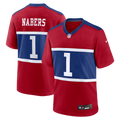 New York Giants Malik Nabers Nike Century Red Alternate Game Jersey product image 1, provided for visual reference and