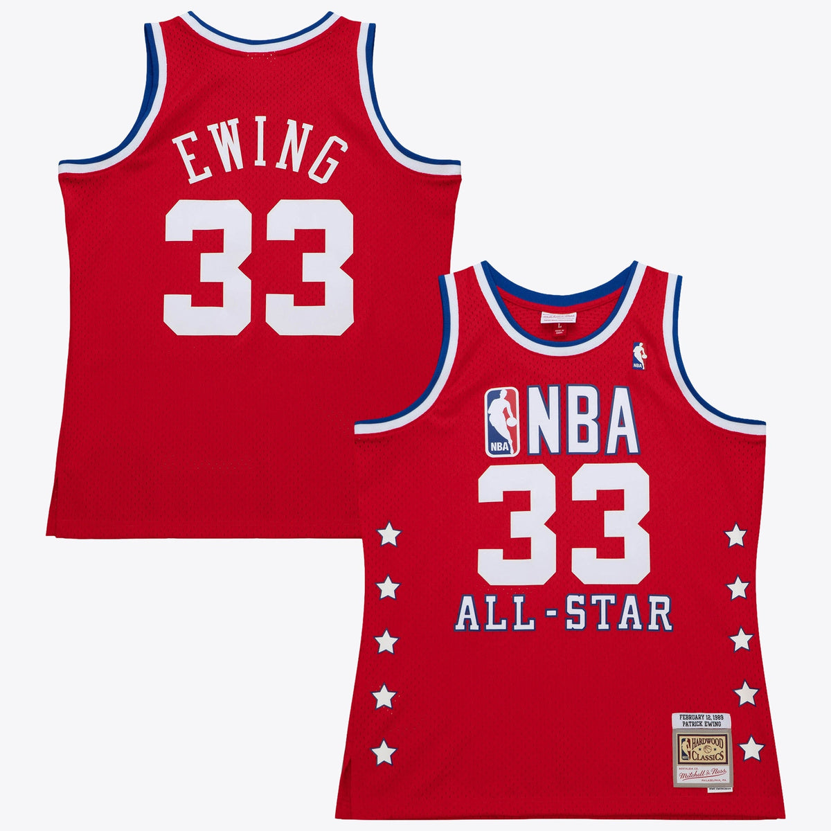 NBA Mitchell & Ness Patrick Ewing 1989 All-Star Swingman Authentic Jersey - Scarlet product image 2, provided for visual