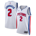 Detroit Pistons Nike Association Edition Swingman Jersey - White - Cade Cunningham - Unisex product image 1, provided for