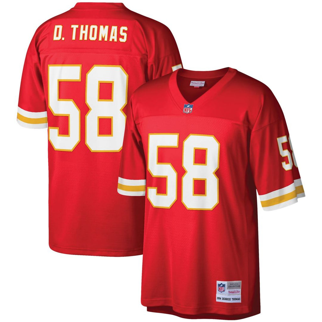 Kansas City Chiefs Derrick Thomas Mitchell & Ness Red Legacy Replica Jersey product image 1, provided for visual reference