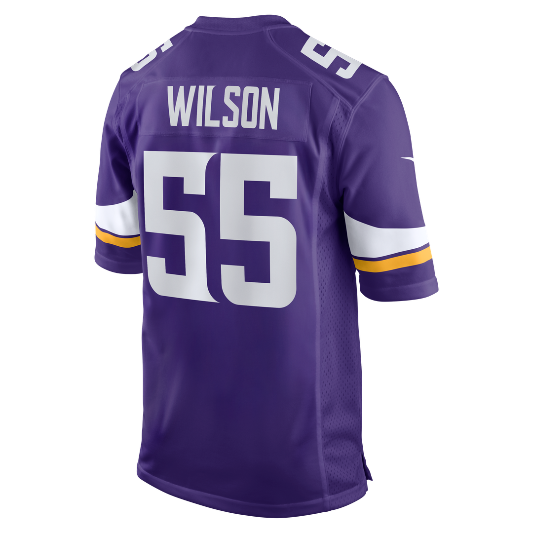 Minnesota Vikings Eric Wilson Nike Purple Team Game Jersey product image 3, provided for visual reference and product detail