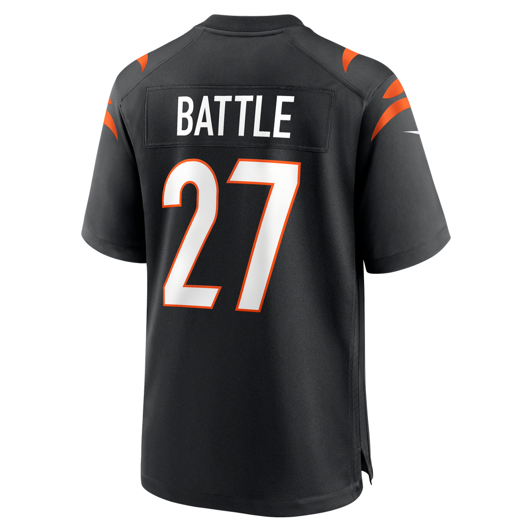 Cincinnati Bengals Jordan Battle Nike Black Team Game Jersey product image 3, provided for visual reference and product