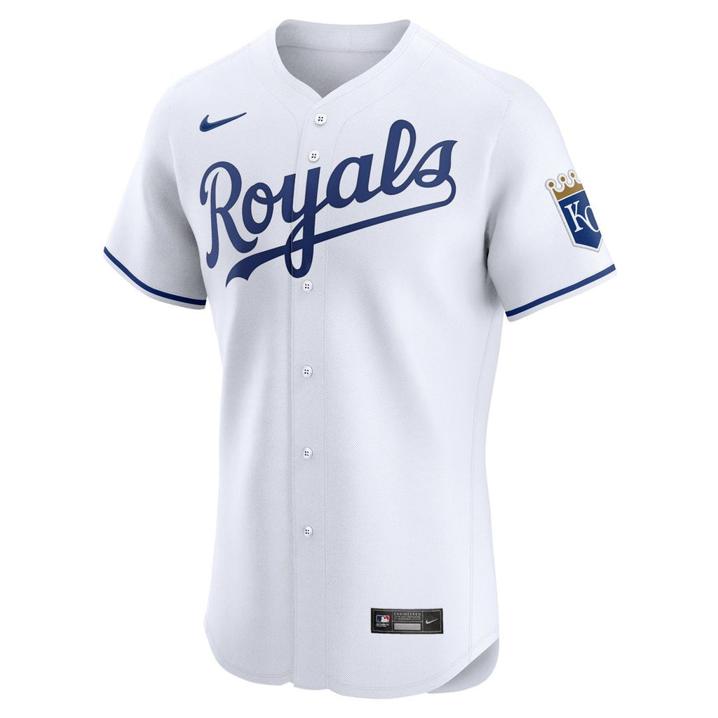 Kansas City Royals Nike Gray Road Vapor Premier Elite Patch Jersey product image 8, provided for visual reference and