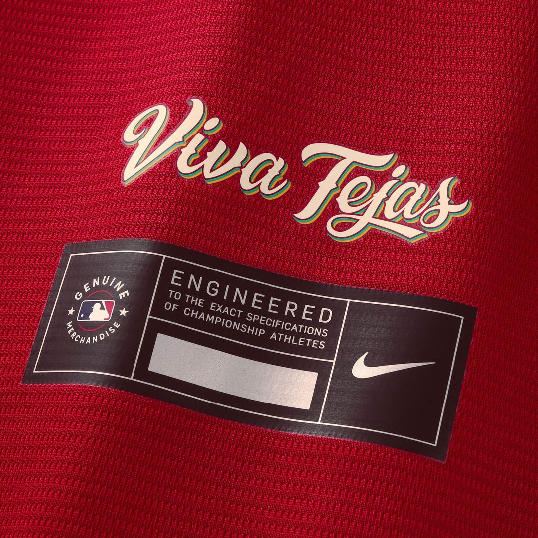 Texas Rangers Josh Jung Nike Red 2026 City Connect Stadium Jersey product image 5, provided for visual reference and product