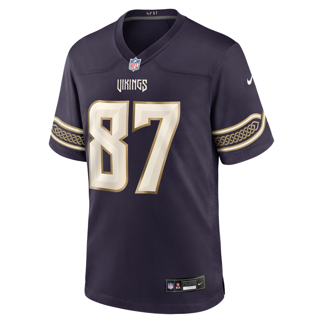 Minnesota Vikings T.J. Hockenson Nike Purple 2026 Rivalries Collection Game Jersey product image 6, provided for visual