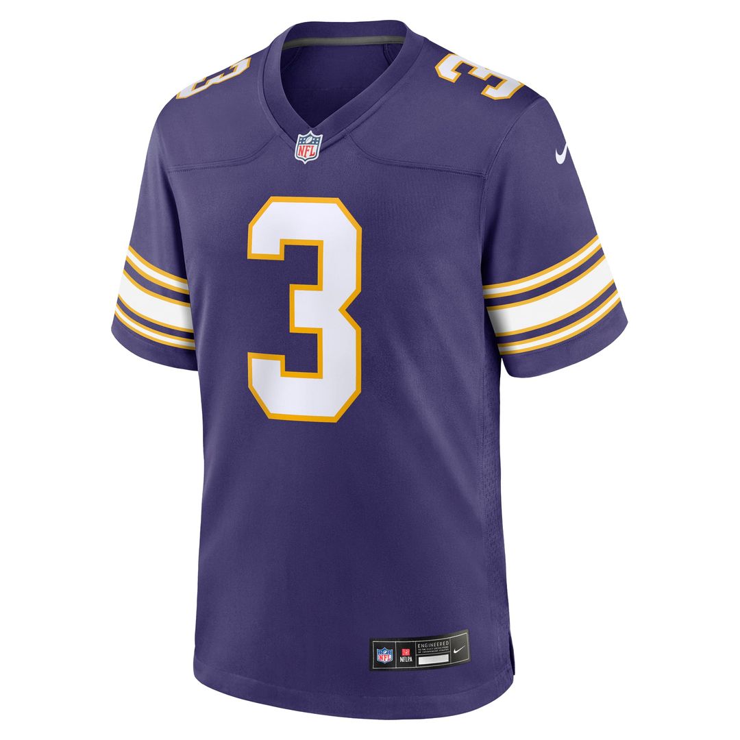 Minnesota Vikings Jordan Addison Nike Purple Alternate Game Jersey product image 8, provided for visual reference and