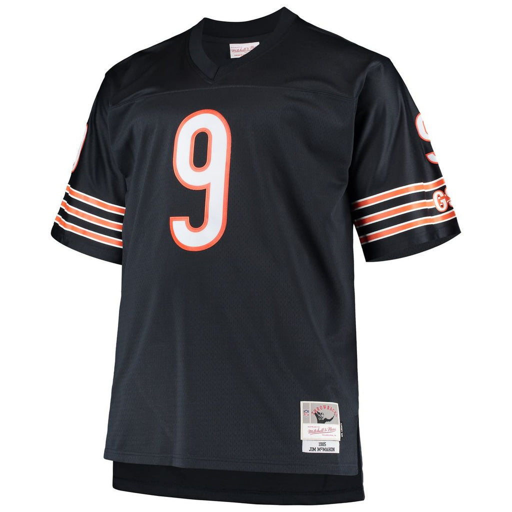 Chicago Bears Jim McMahon Mitchell & Ness Navy Big & Tall 1985 Retired Player Replica Jersey product image 2, provided for