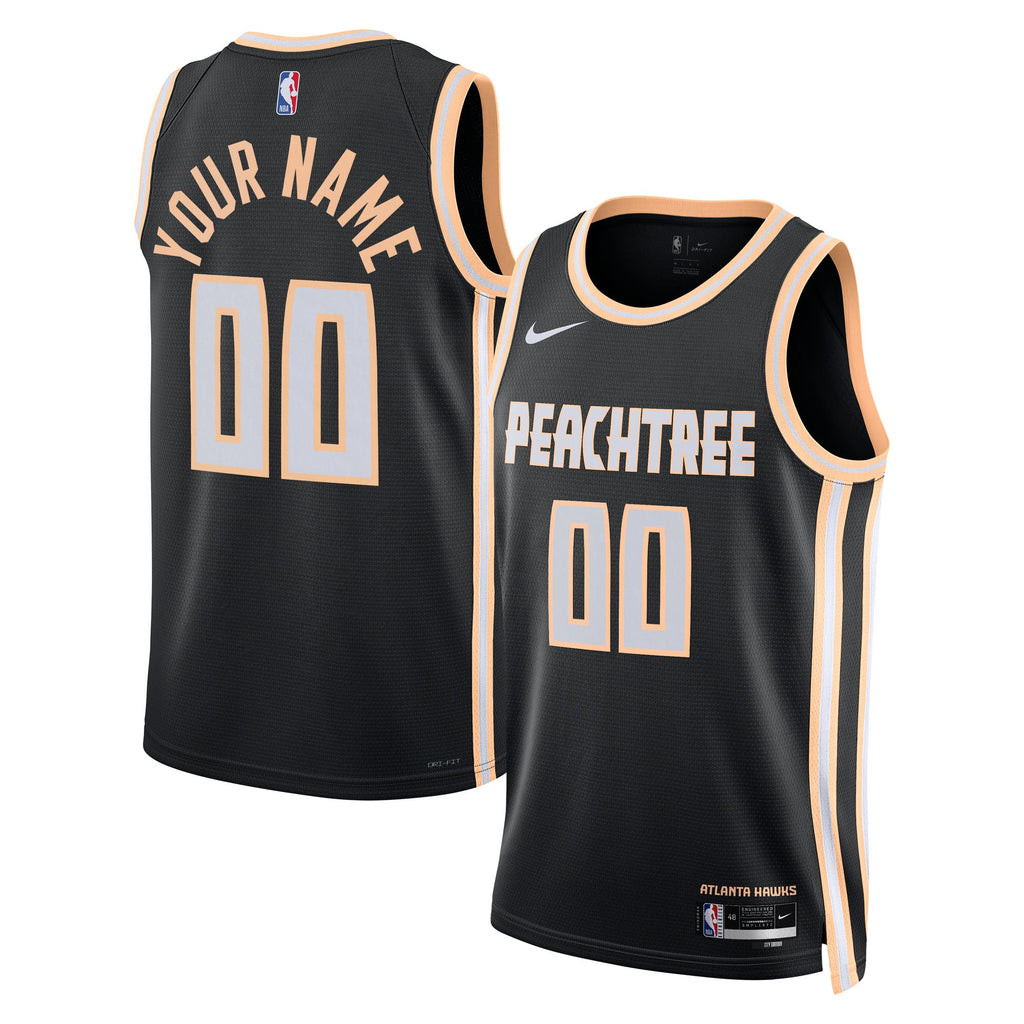 Nike Atlanta Hawks 2025/26 City Edition Swingman Jersey - Custom - Unisex product image 2, provided for visual reference and