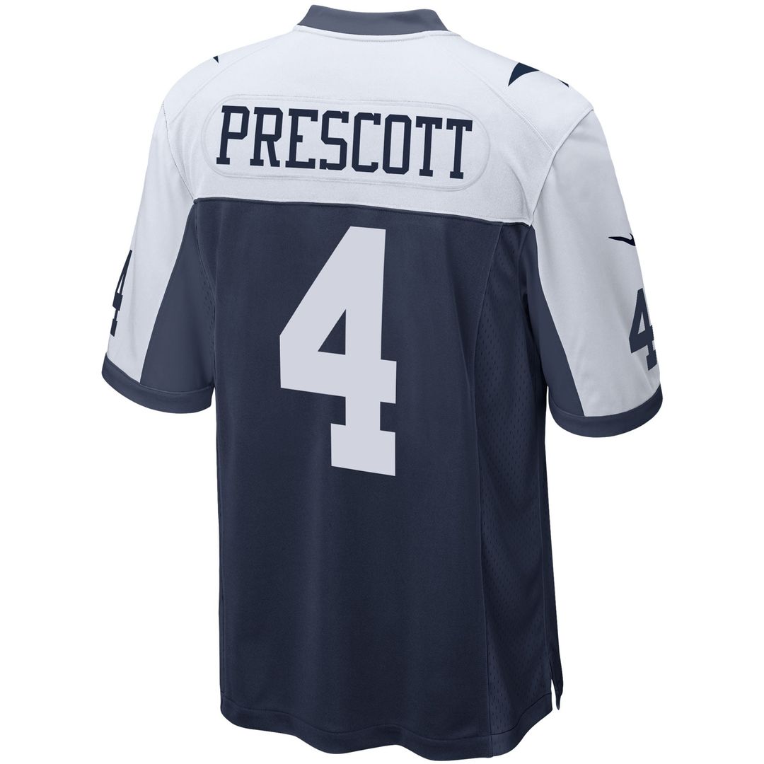 Dallas Cowboys Dak Prescott Nike Navy Alternate Game Team Jersey product image 9, provided for visual reference and product