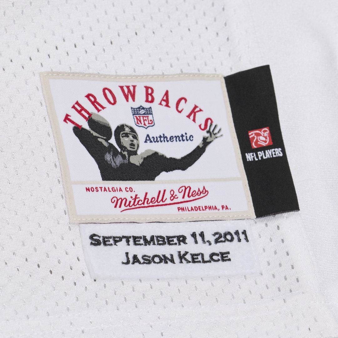 Philadelphia Eagles Jason Kelce Mitchell & Ness White 2011 Authentic Throwback Jersey product image 4, provided for visual