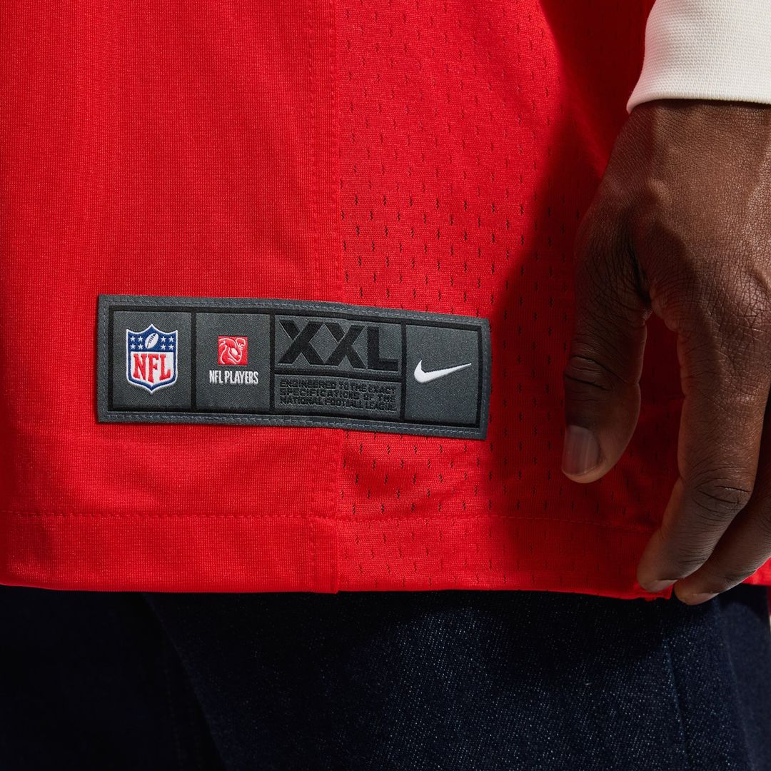 Buffalo Bills Josh Allen Nike Red Alternate Game Jersey product image 8, provided for visual reference and product detail