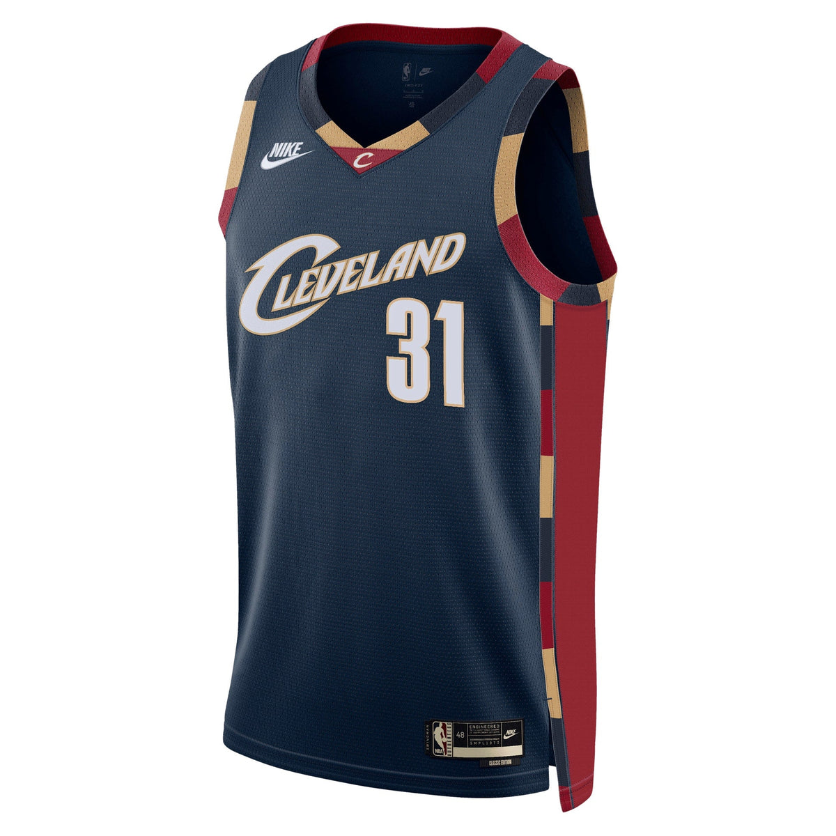 Cleveland Cavaliers Nike Classic Edition Jersey - Navy - Jarrett Allen - Unisex product image 3, provided for visual