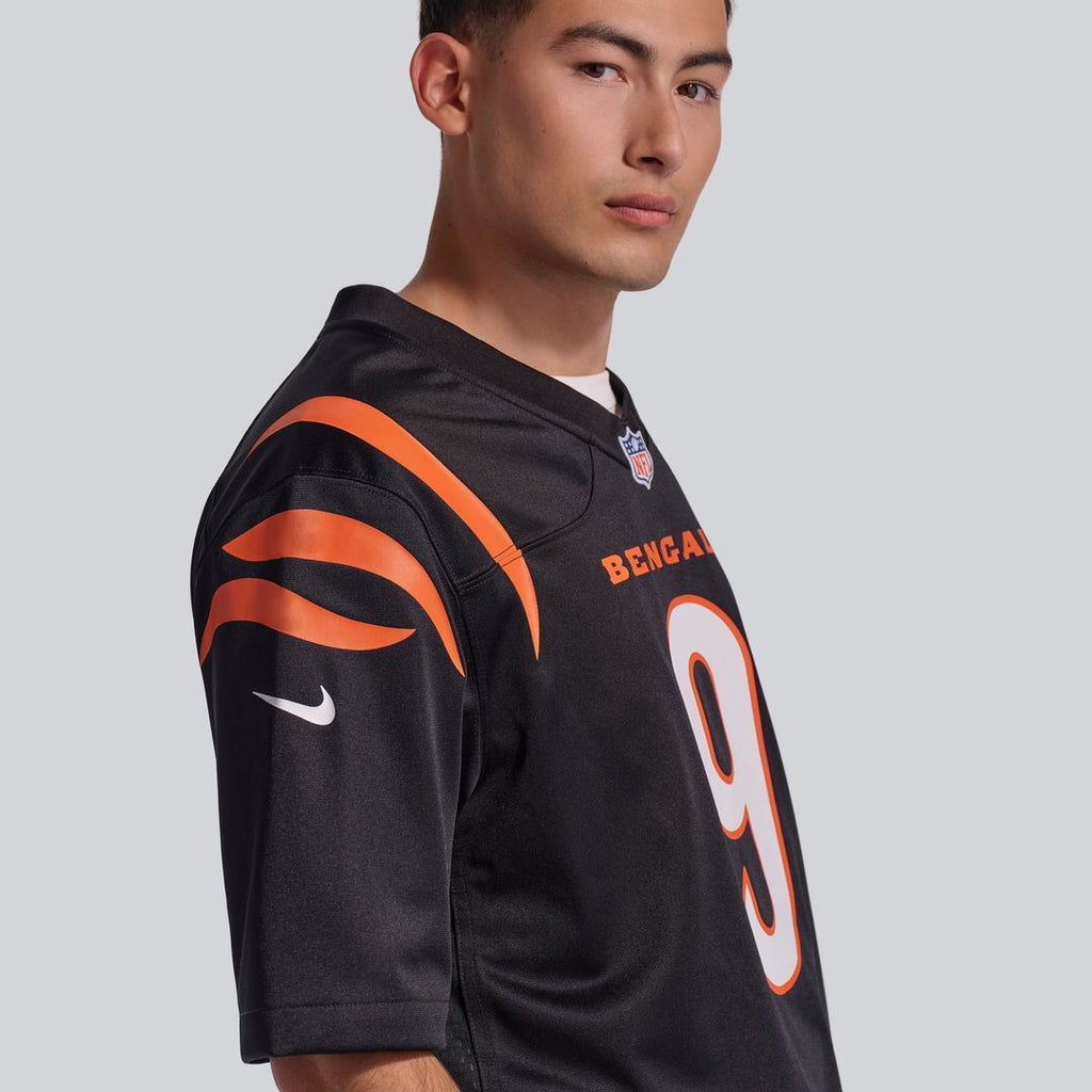 Cincinnati Bengals Joe Burrow Nike Black Player Game Jersey product image 9, provided for visual reference and product