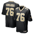New Orleans Saints David Edwards Nike Black Team Game Jersey product image 1, provided for visual reference and product