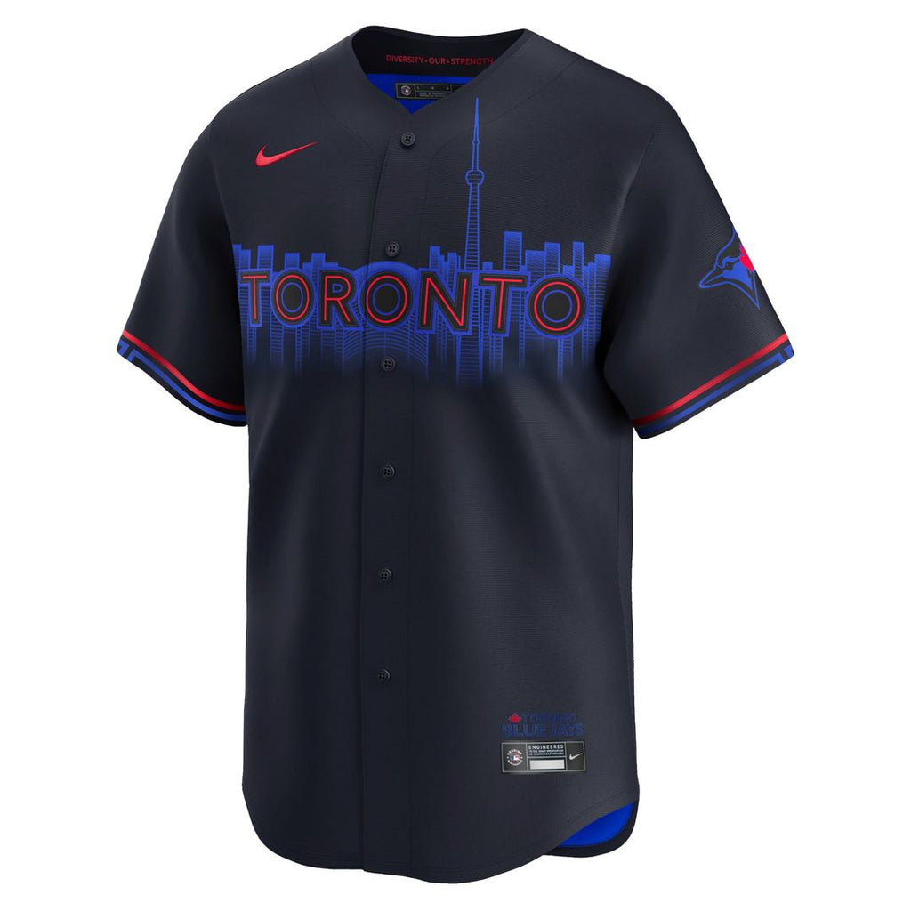 Toronto Blue Jays Nike Navy 2024 City Connect Limited Jersey product image 2, provided for visual reference and product