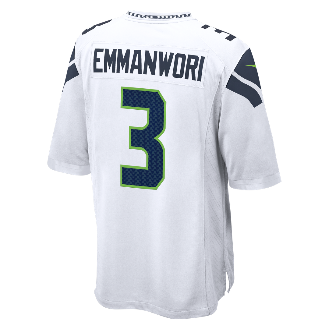 Seattle Seahawks Nick Emmanwori Nike White Game Jersey product image 6, provided for visual reference and product detail