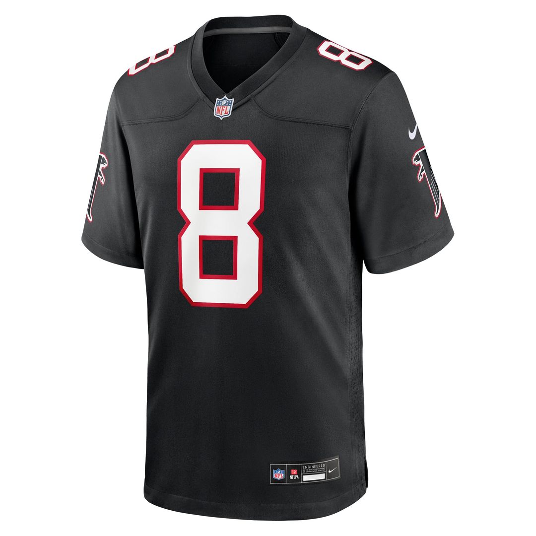 Atlanta Falcons Kyle Pitts Sr. Nike Black Alternate Game Jersey product image 2, provided for visual reference and product