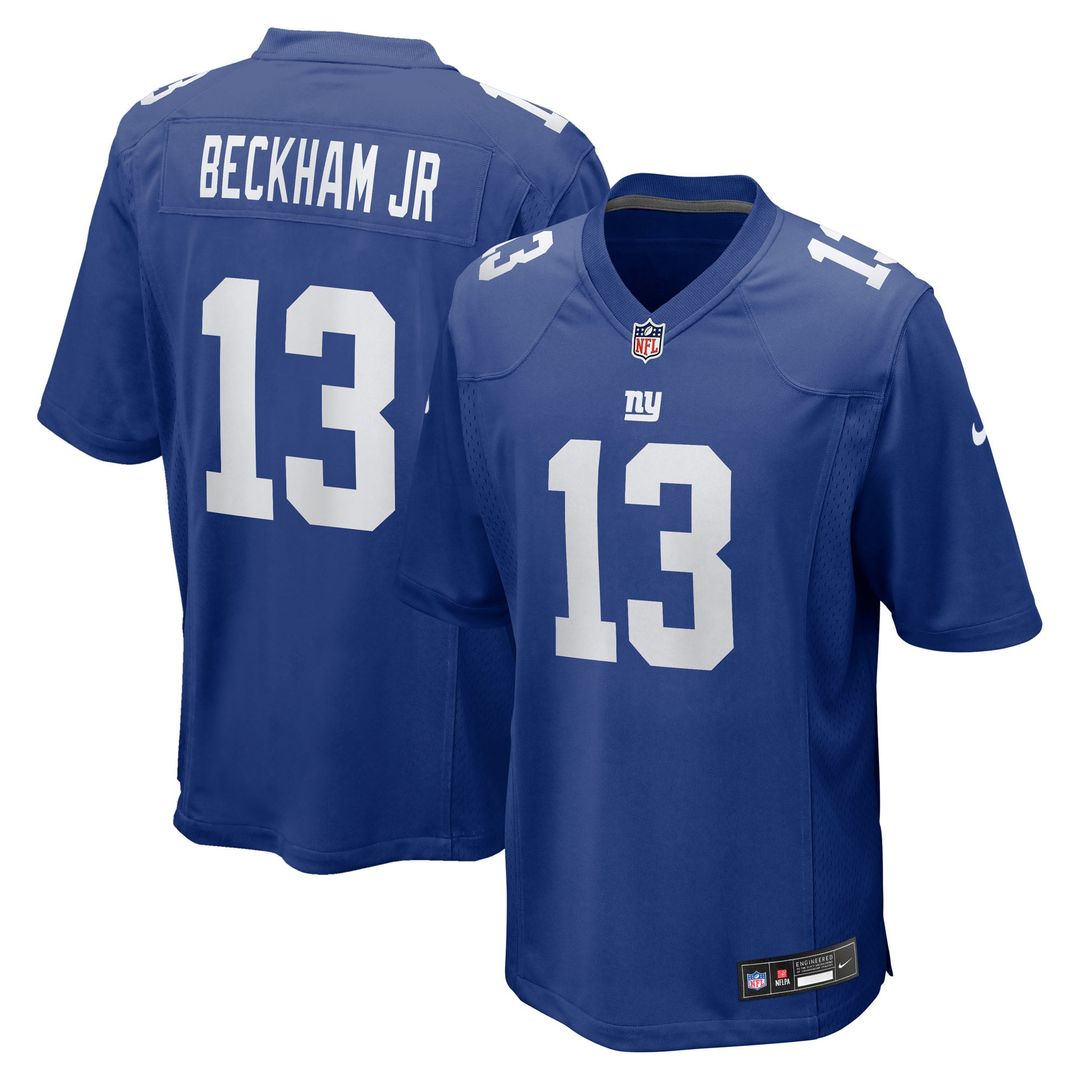 New York Giants Odell Beckham Jr. Nike Royal Team Game Jersey product image 1, provided for visual reference and product
