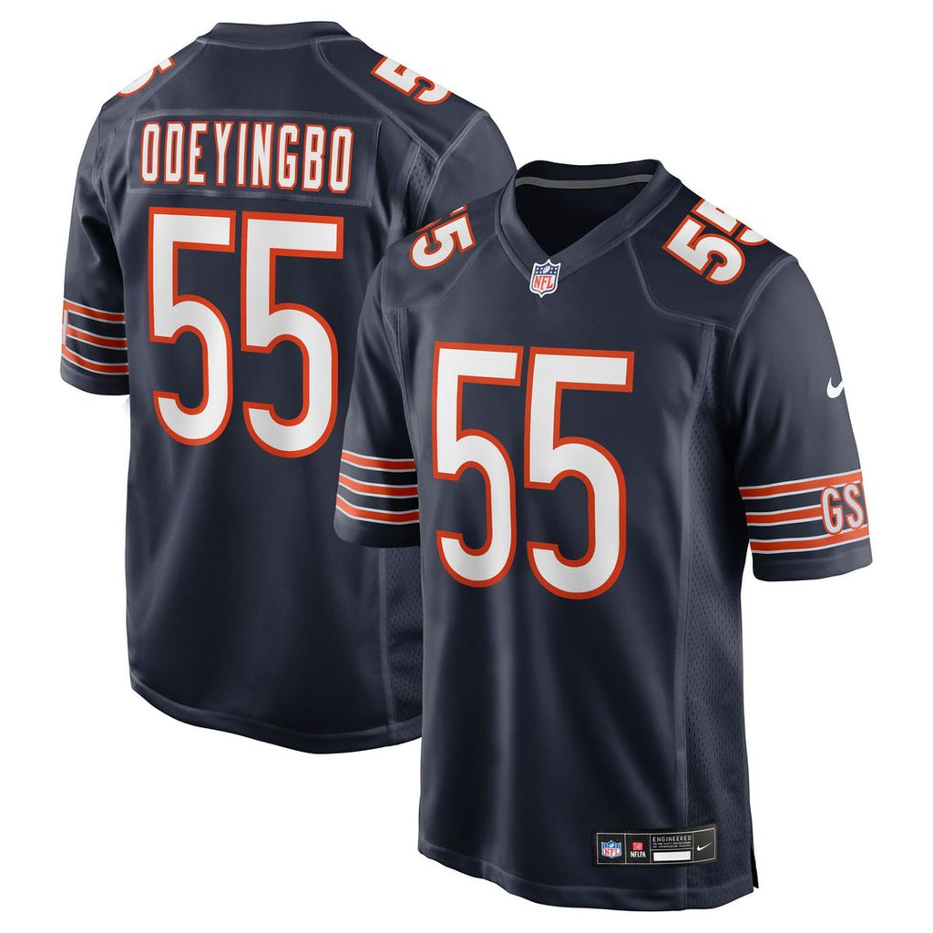 Chicago Bears Dayo Odeyingbo Nike Navy Team Game Jersey product image 1, provided for visual reference and product detail