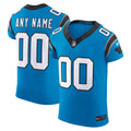 Carolina Panthers Nike Blue Vapor F.U.S.E. Elite Custom Jersey product image 1, provided for visual reference and product