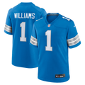Detroit Lions Jameson Williams Nike Blue Game Player Jersey product image 1, provided for visual reference and product