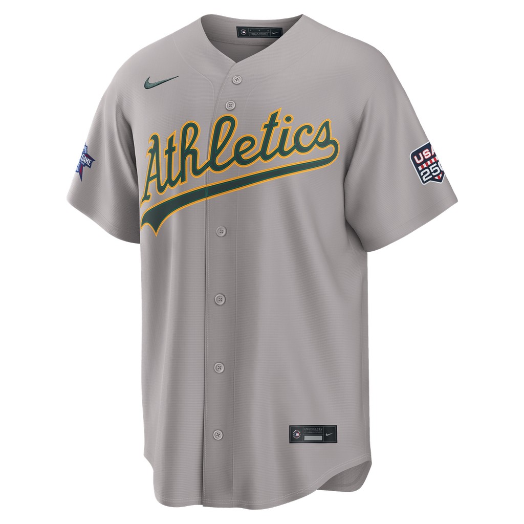 2026 All-Star Game Athletics Shea Langeliers Nike Gray Replica Jersey product image 2, provided for visual reference and