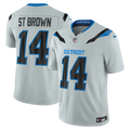 Detroit Lions Amon-Ra St. Brown Nike Silver 2026 Rivalries Collection Stitched Limited Jersey product image 1, provided for
