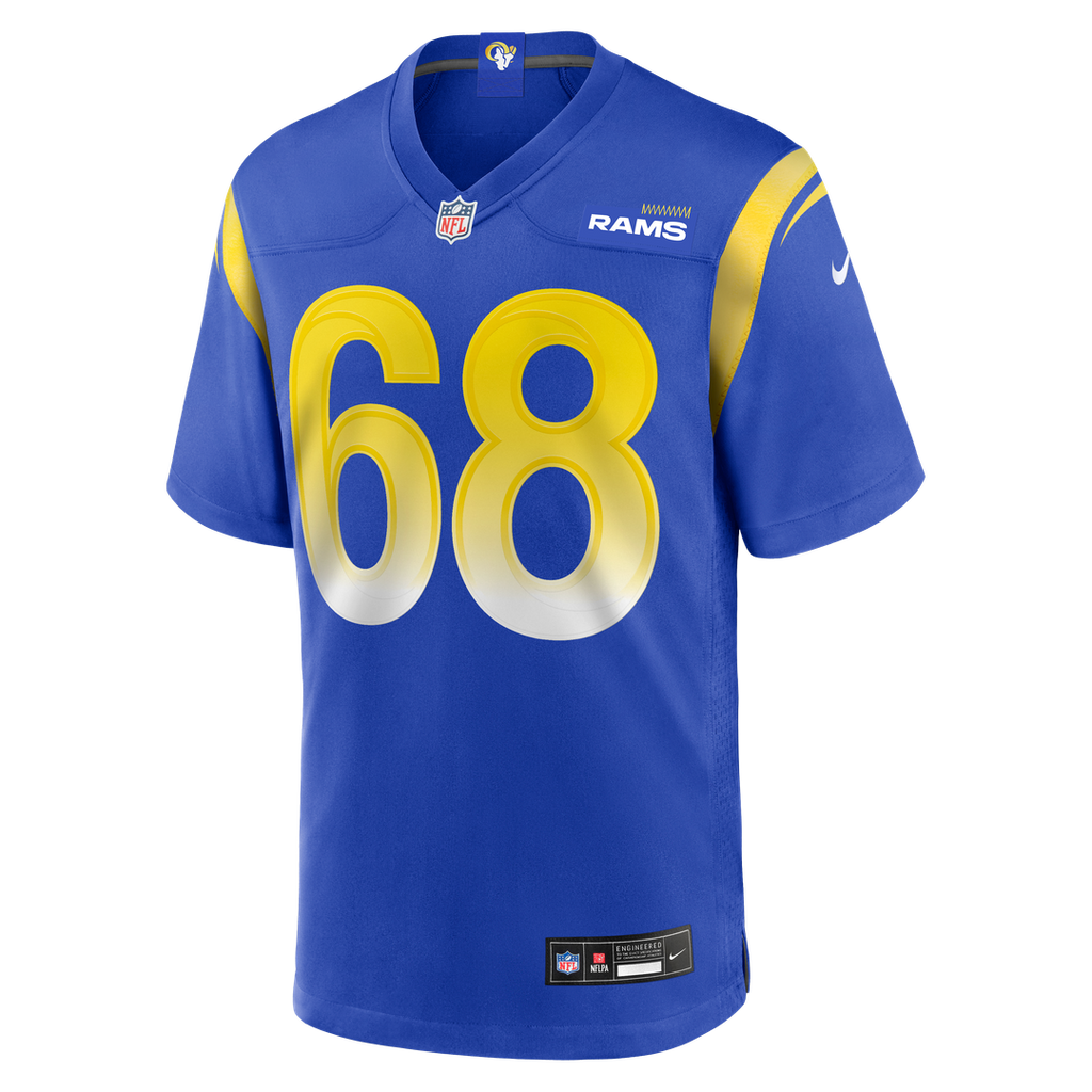 Los Angeles Rams Mike McAllister Nike Royal Home Game Jersey product image 2, provided for visual reference and product
