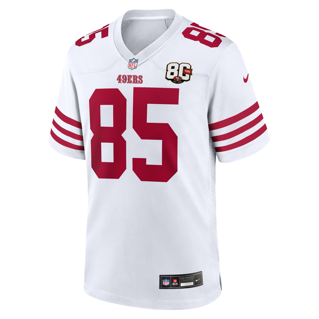 San Francisco 49ers George Kittle Nike Scarlet 80th Anniversary Game Jersey product image 22, provided for visual reference