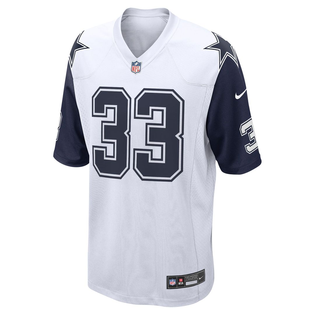 Dallas Cowboys Javonte Williams Nike White Alternate Game Jersey product image 2, provided for visual reference and product