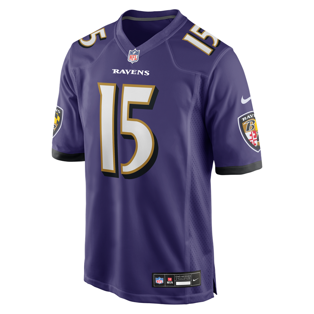 Baltimore Ravens Cooper Rush Nike Purple Team Game Jersey product image 2, provided for visual reference and product detail