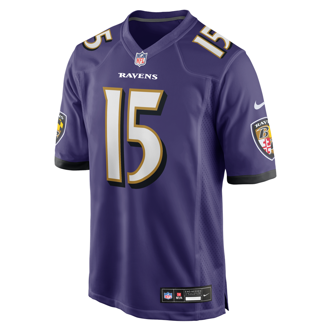 Baltimore Ravens Cooper Rush Nike Purple Team Game Jersey product image 2, provided for visual reference and product detail