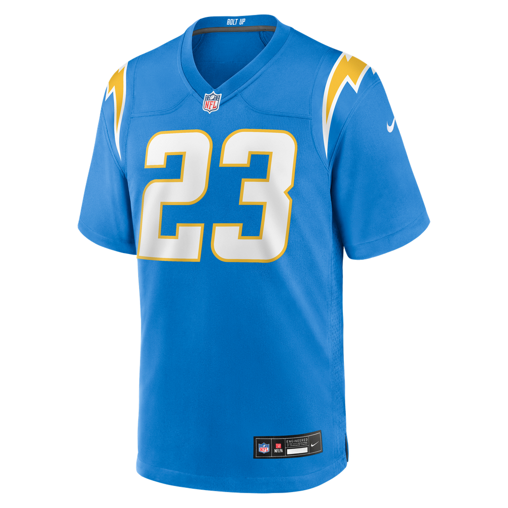 Los Angeles Chargers Tony Jefferson Nike Powder Blue Team Game Jersey product image 2, provided for visual reference and