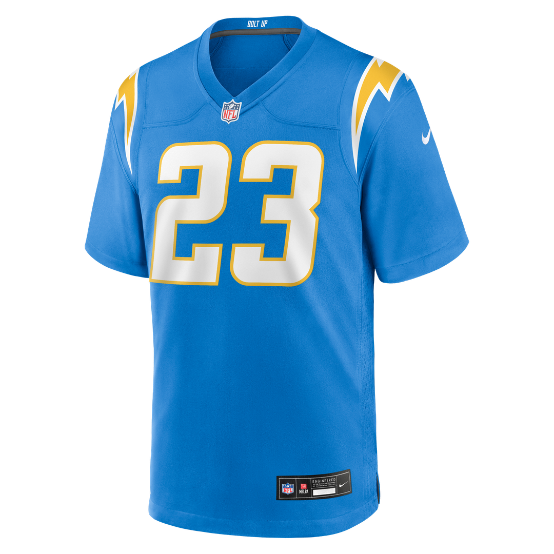 Los Angeles Chargers Tony Jefferson Nike Powder Blue Team Game Jersey product image 2, provided for visual reference and