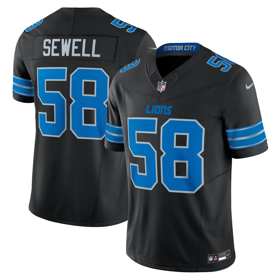Detroit Lions Penei Sewell Nike Blue Vapor F.U.S.E. Alternate Limited Jersey product image 7, provided for visual reference