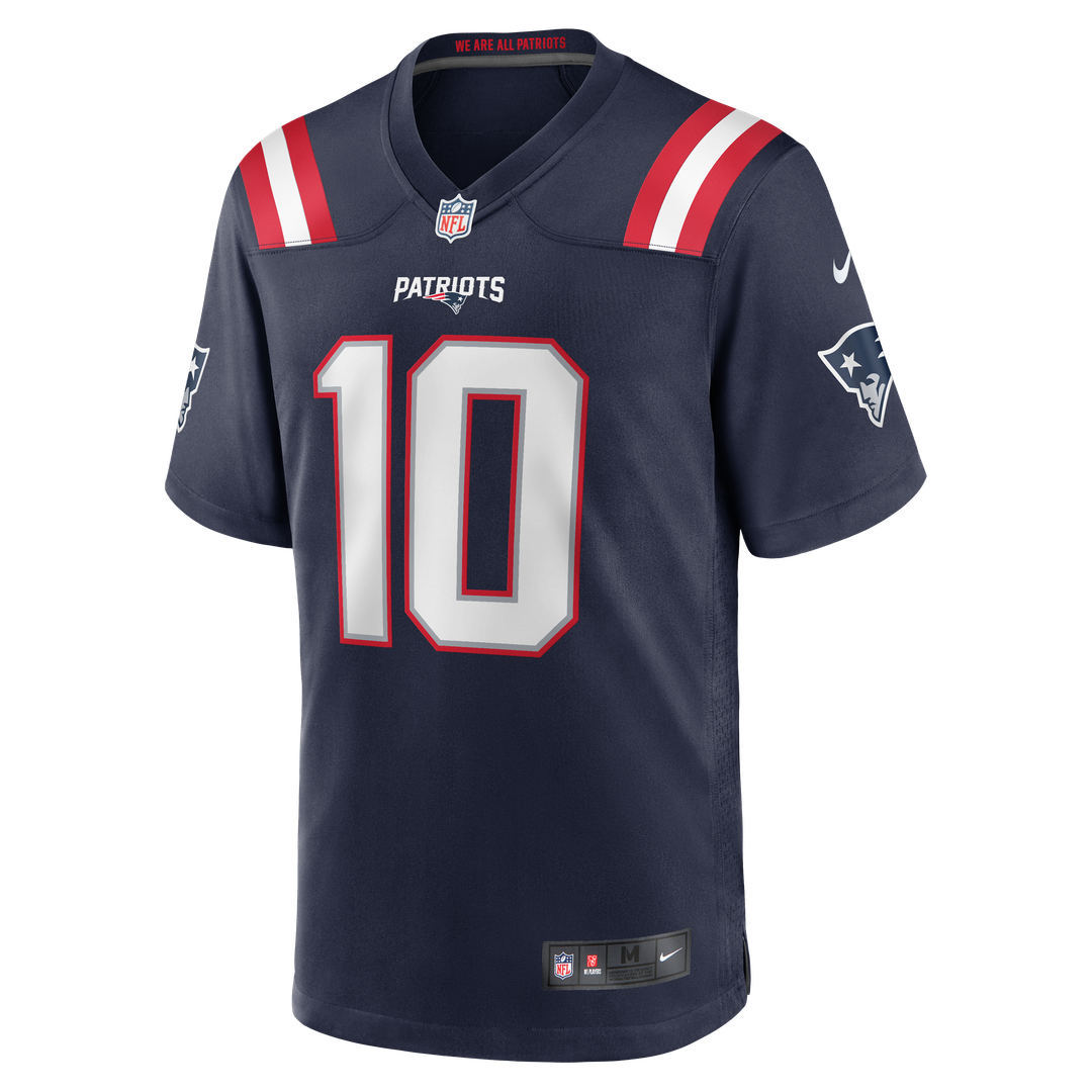 New England Patriots Drake Maye Nike Navy Player Game Jersey product image 6, provided for visual reference and product