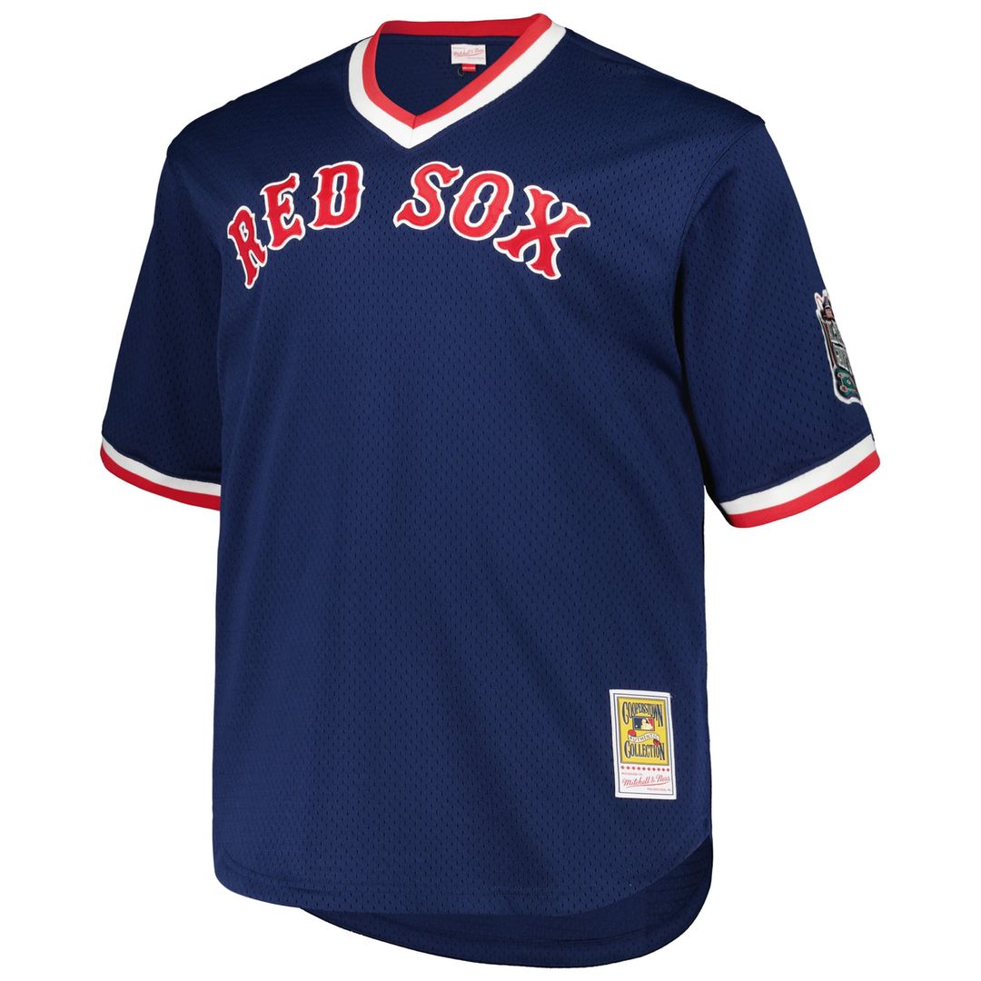 Boston Red Sox Pedro Martinez Mitchell & Ness Navy 1999 Cooperstown Collection Mesh Pullover Jersey product image 2,