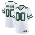 New York Jets Nike Legacy White Custom Game Jersey product image 1, provided for visual reference and product detail review